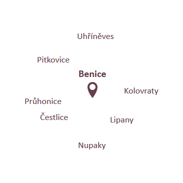 Mapa rozvozu prádla